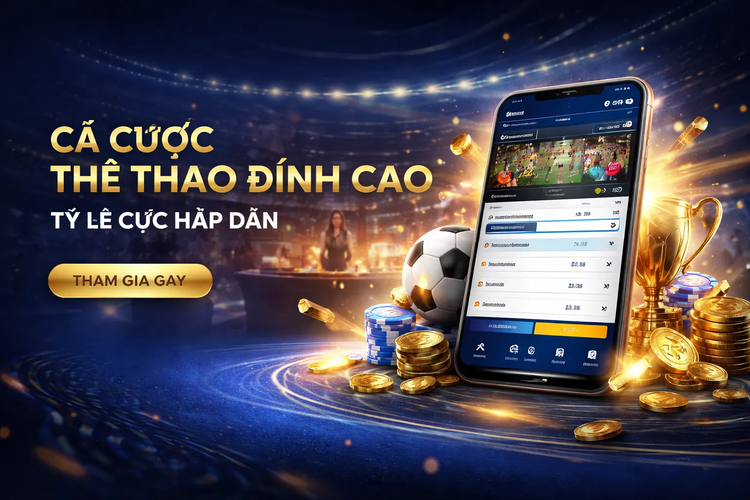 Sảnh lô đề online ibet888 với màu sắc chủ đạo xanh dương